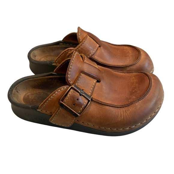Vintage Y2K Brown Leather Birkenstock Tatami Clogs, EU 36/ 36.5 - Picture 1 of 15